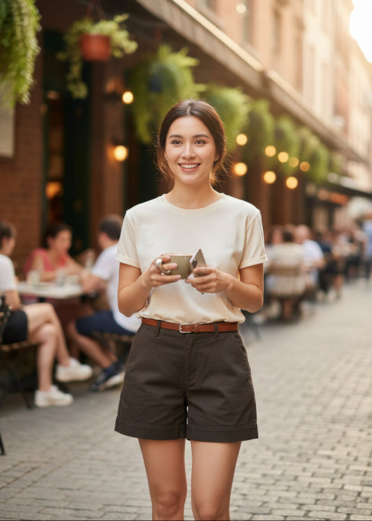 High-Waist Denim Shorts For Women SL294