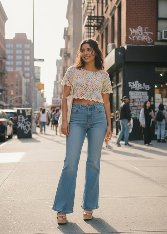 Bell Bottom Jeans For Women SL294