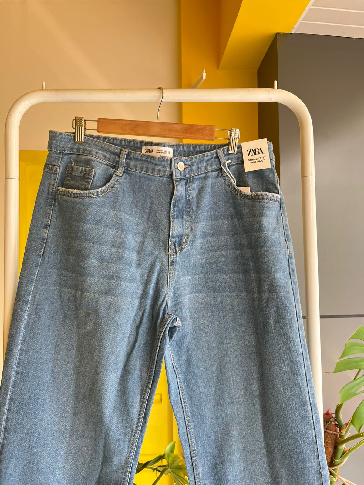 Straight Fit Wide Leg Denim For Women SL294