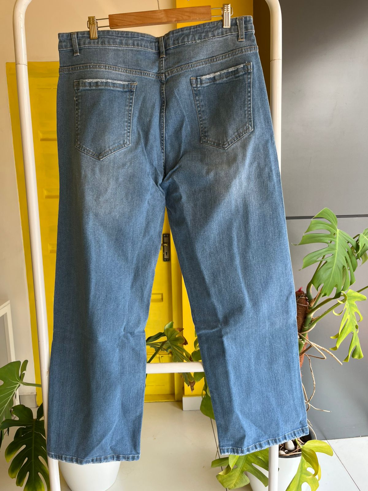 Straight Fit Wide Leg Denim For Women SL294