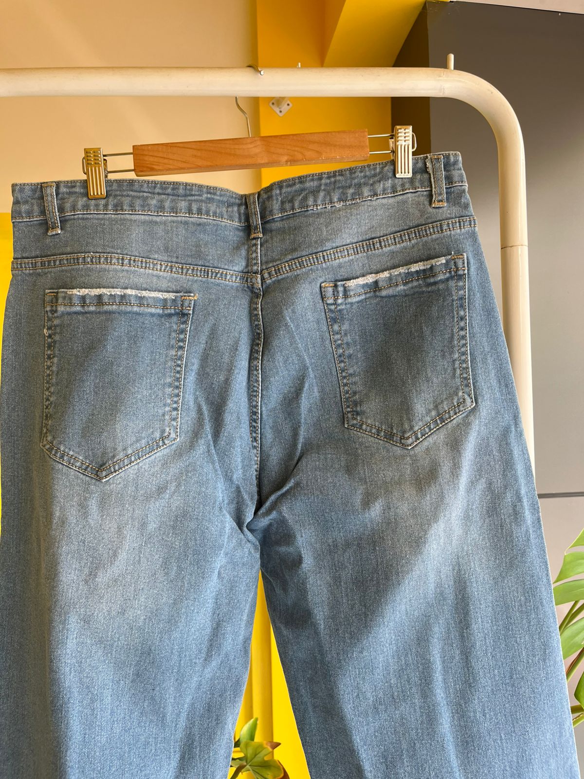 Straight Fit Wide Leg Denim For Women SL294