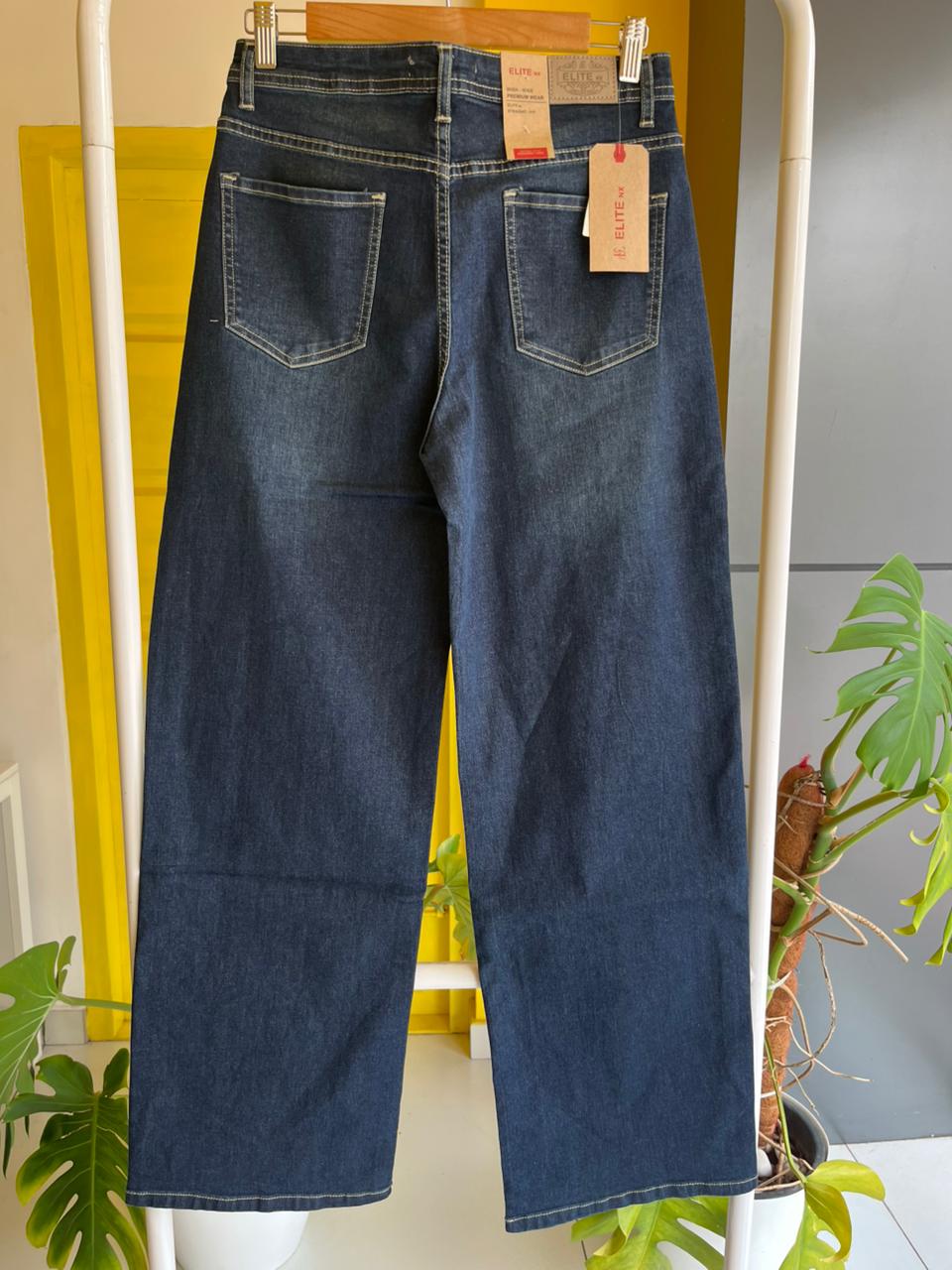 Straight Fit Wide Leg Jeans For Women SL294