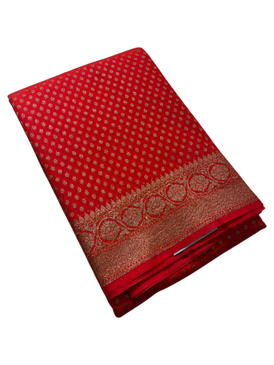 Southloom  Munga Silk Saree with Woven Work on Body and Borders (Orange)