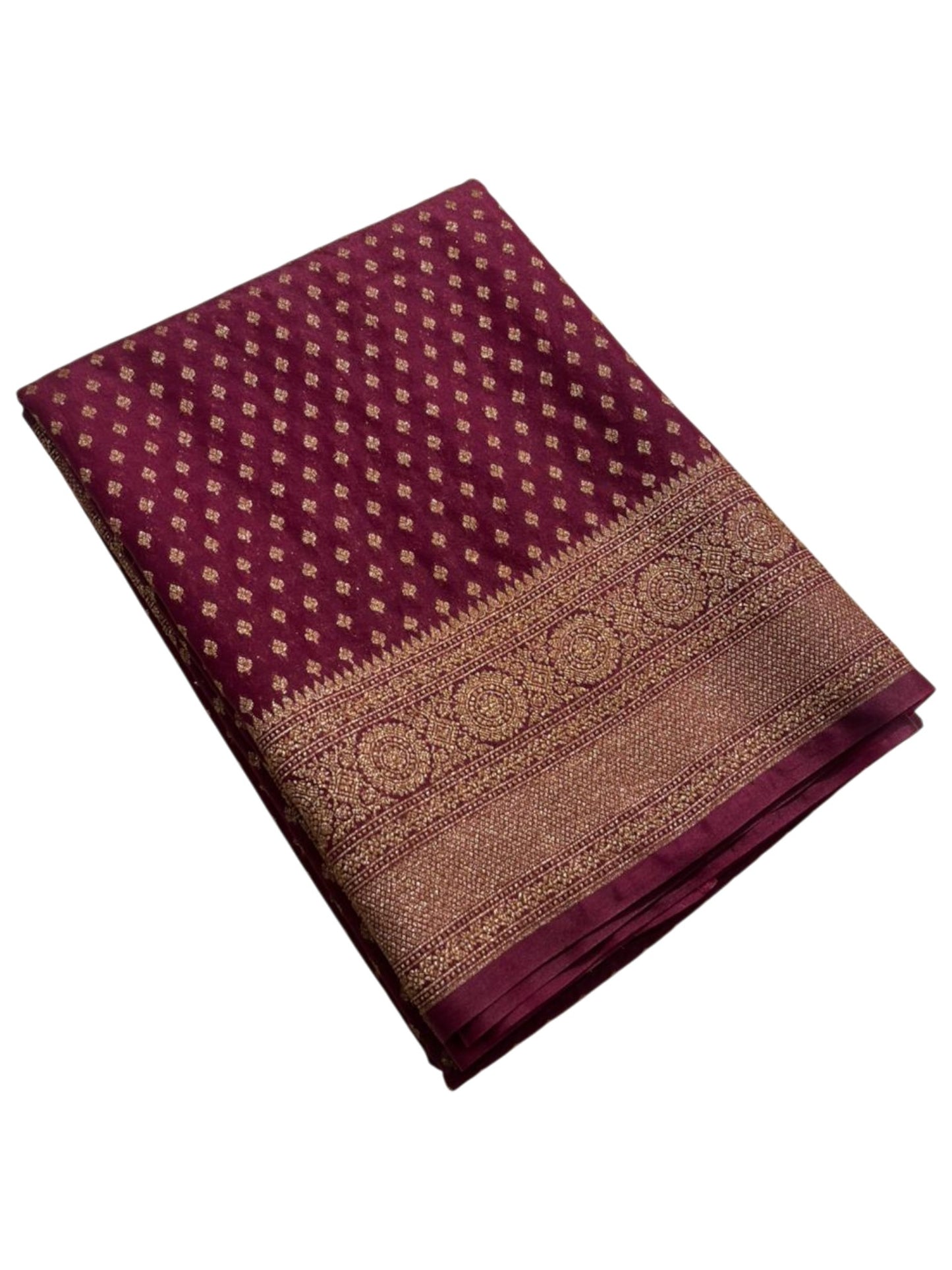 Southloom Munga Silk Saree with Woven Work on Body and Borders (Purple)