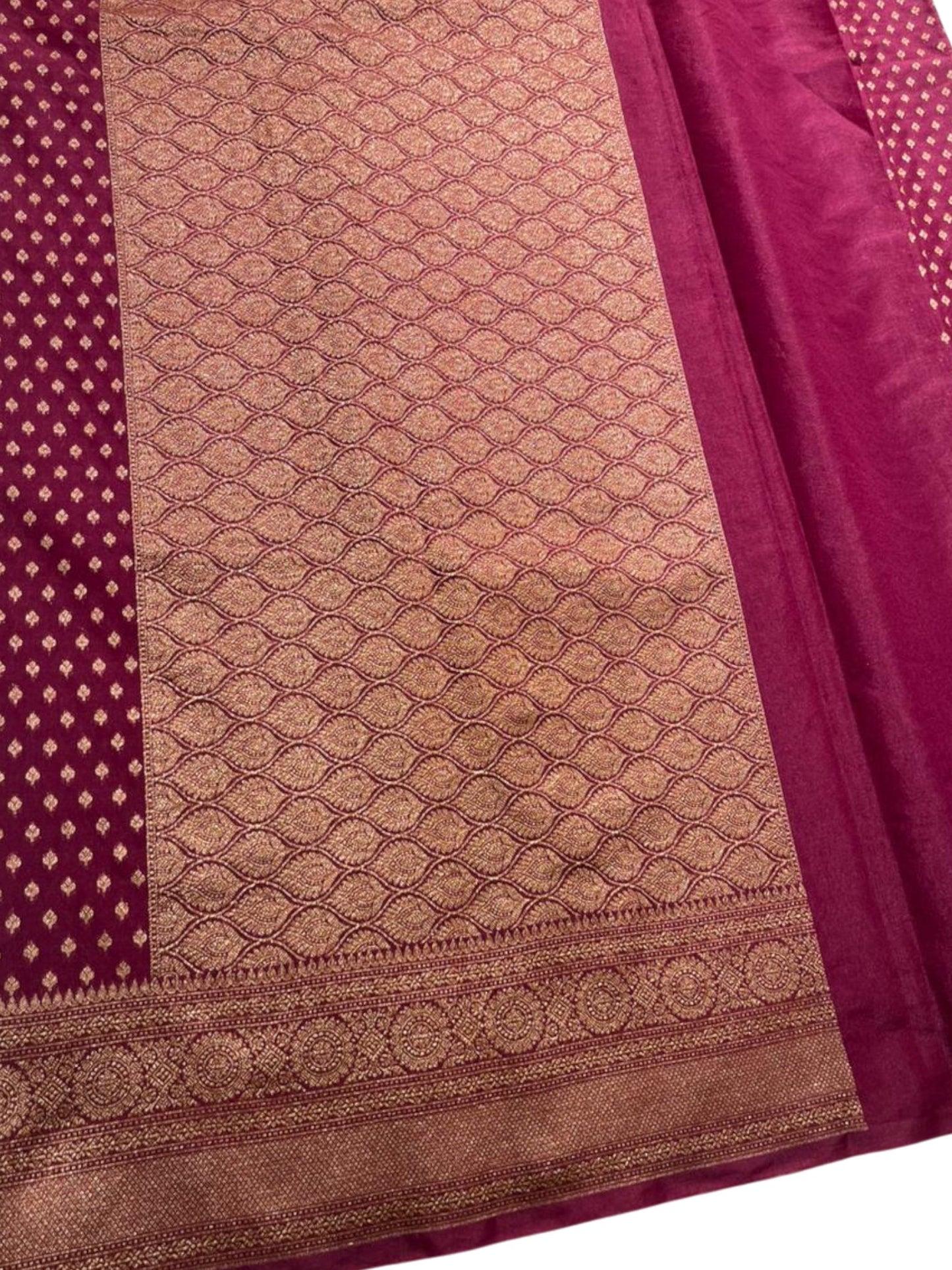Southloom Munga Silk Saree with Woven Work on Body and Borders (Purple)