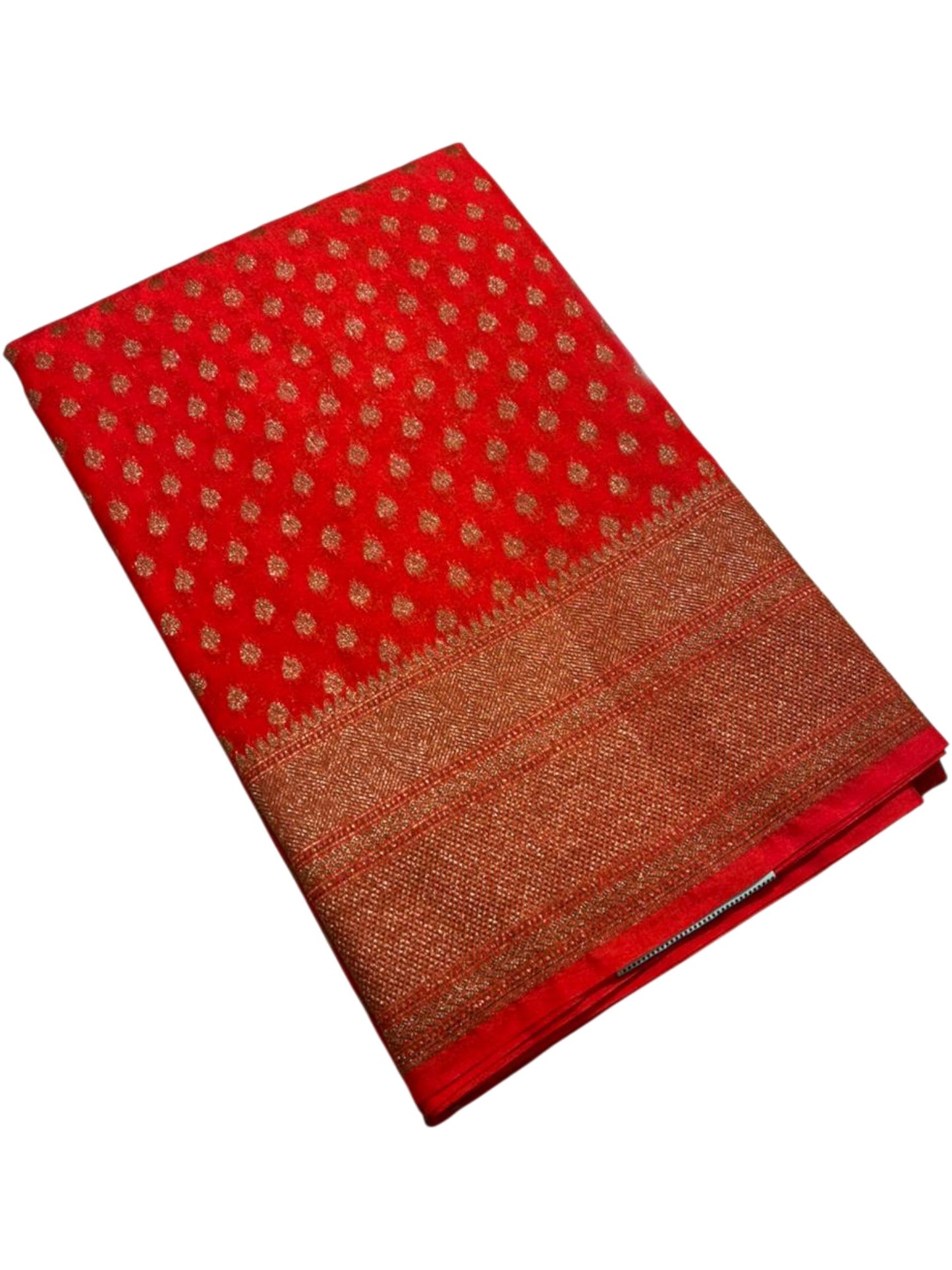 Southloom Munga Silk Saree with Woven Work on Body and Borders (Orange)