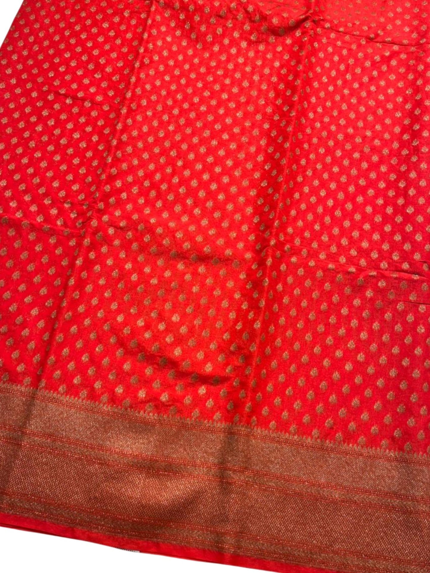 Southloom Munga Silk Saree with Woven Work on Body and Borders (Orange)