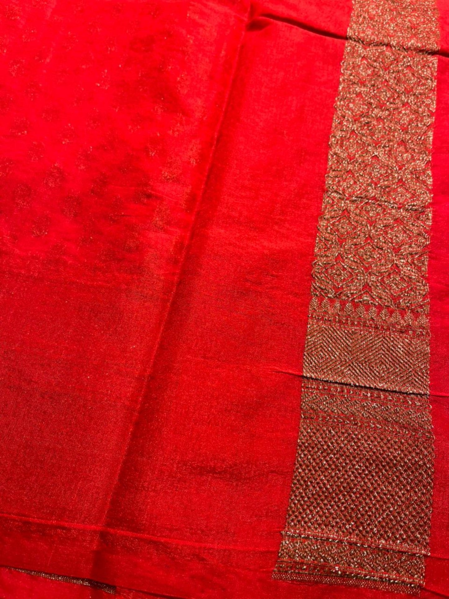 Southloom Munga Silk Saree with Woven Work on Body and Borders (Orange)