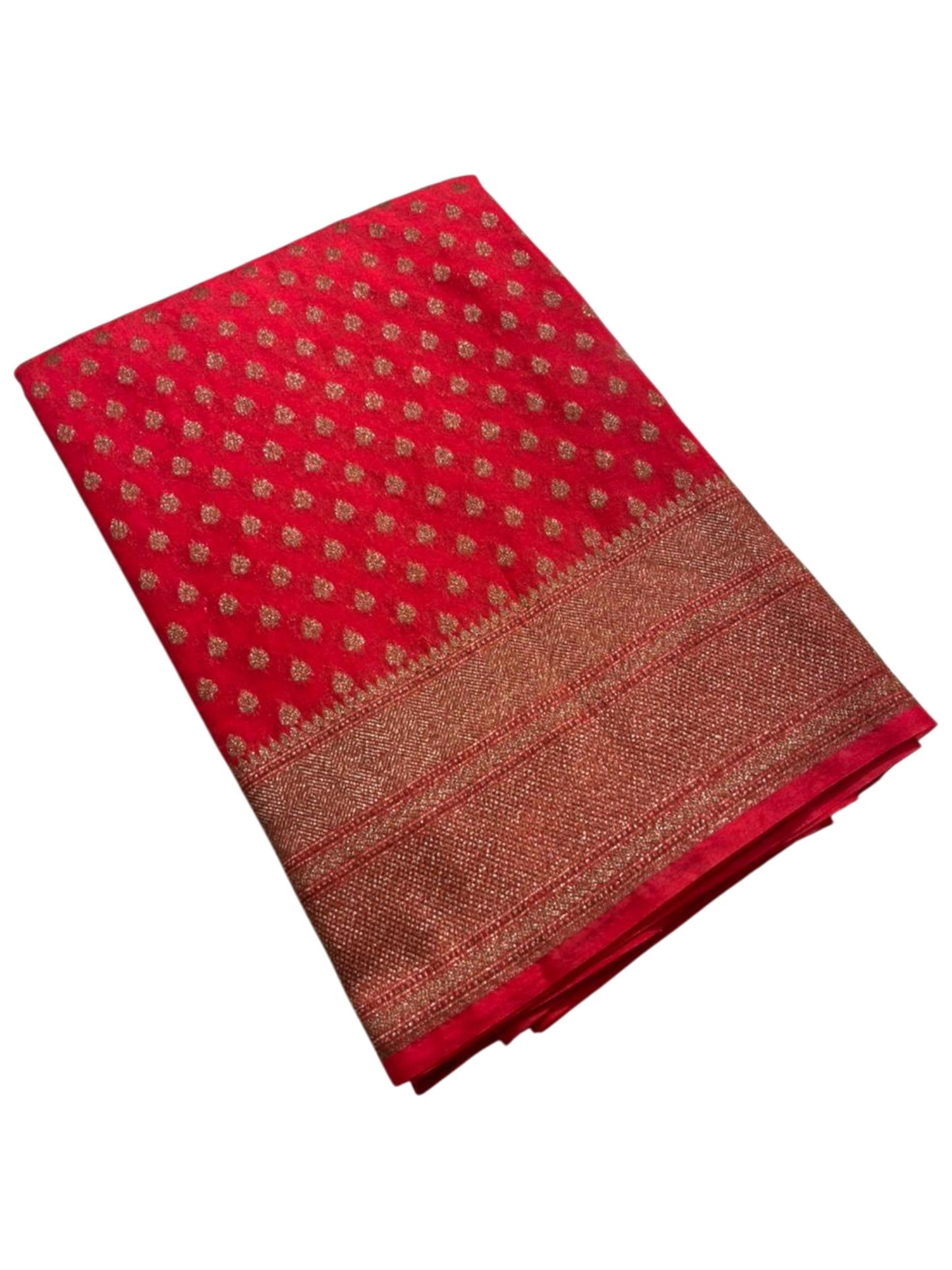 Southloom Munga Silk Saree with Woven Work on Body and Borders (Red)