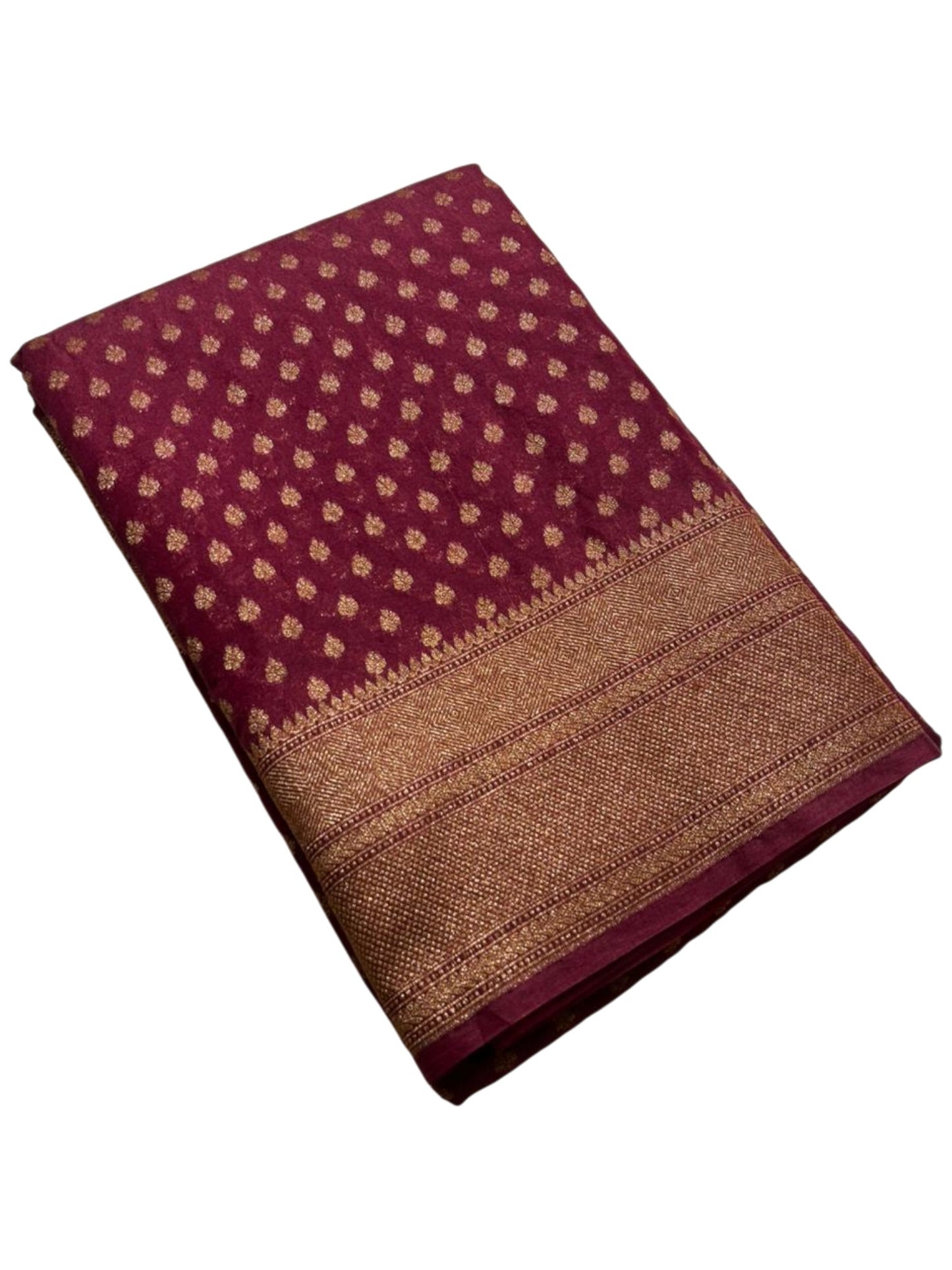 Southloom Munga Silk Saree with Woven Work on Body and Borders (Purple)