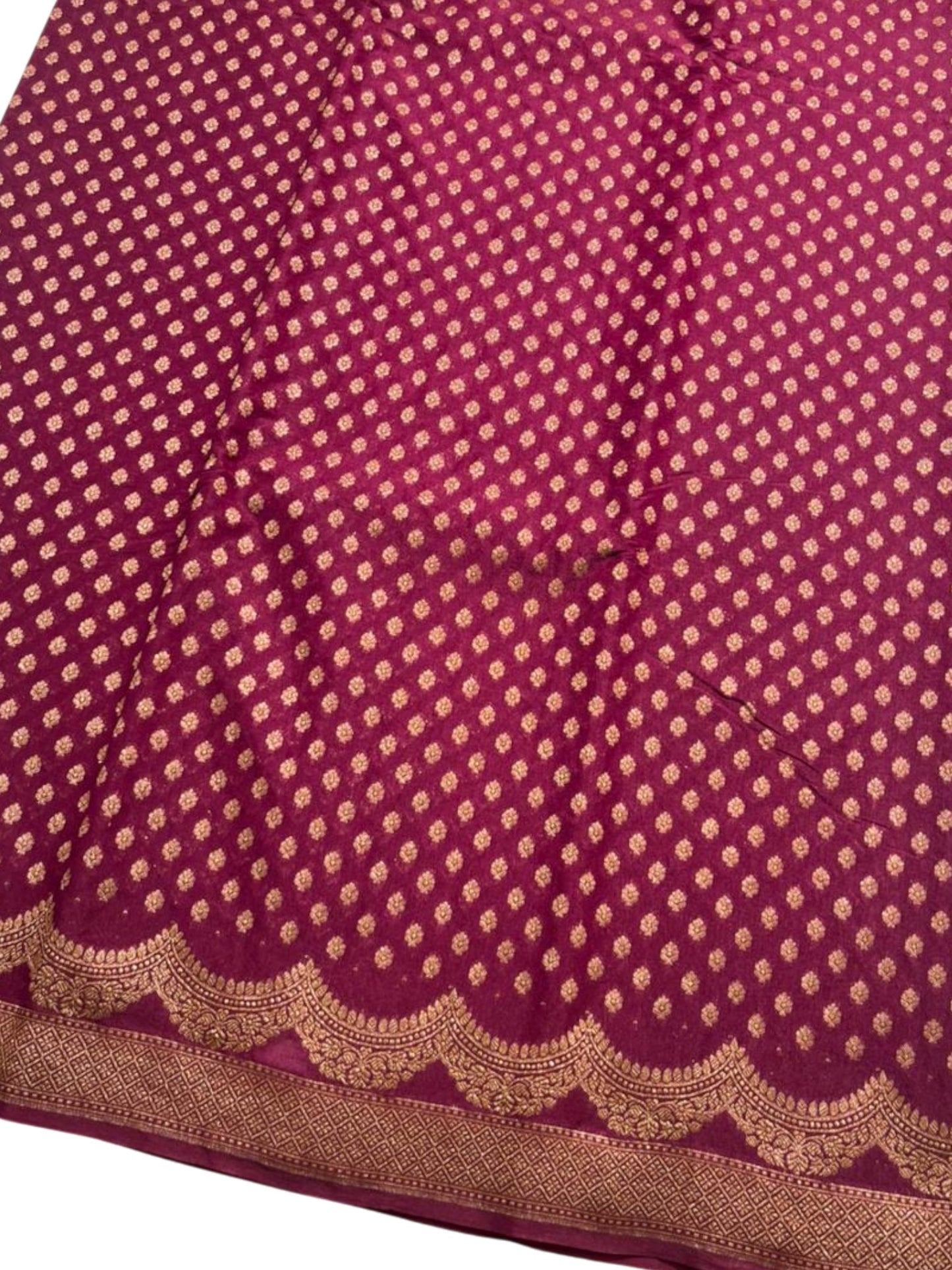 Southloom Munga Silk Saree with Woven Work on Body and Borders (Purple)