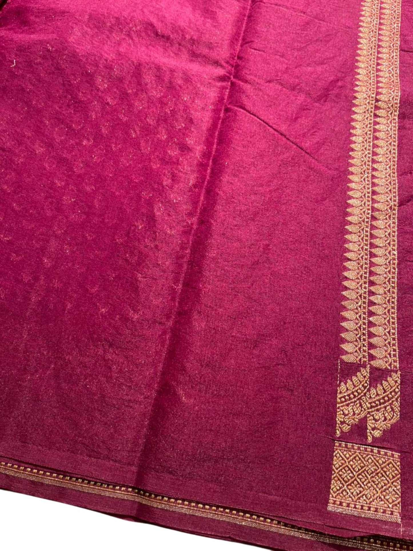 Southloom Munga Silk Saree with Woven Work on Body and Borders (Purple)