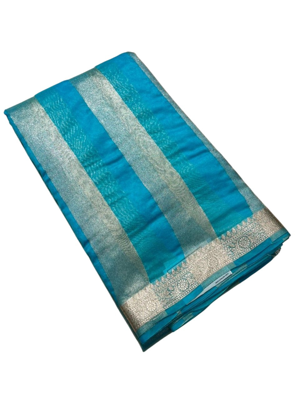 Southloom Tissue Organza Saree With Stripes Design in Double colour SL354