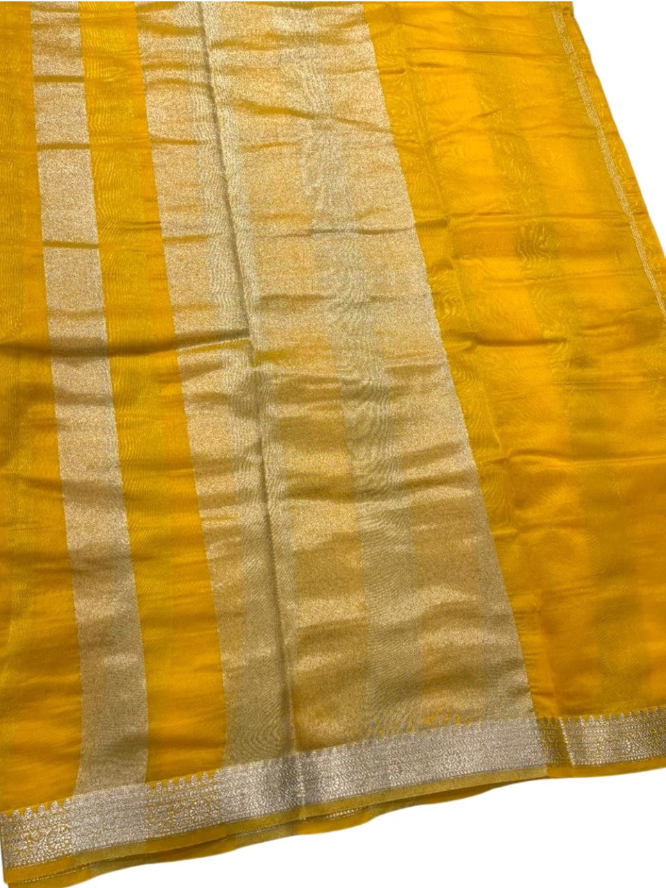 Southloom Tissue Organza Saree With Stripes Design in Double colour SL354