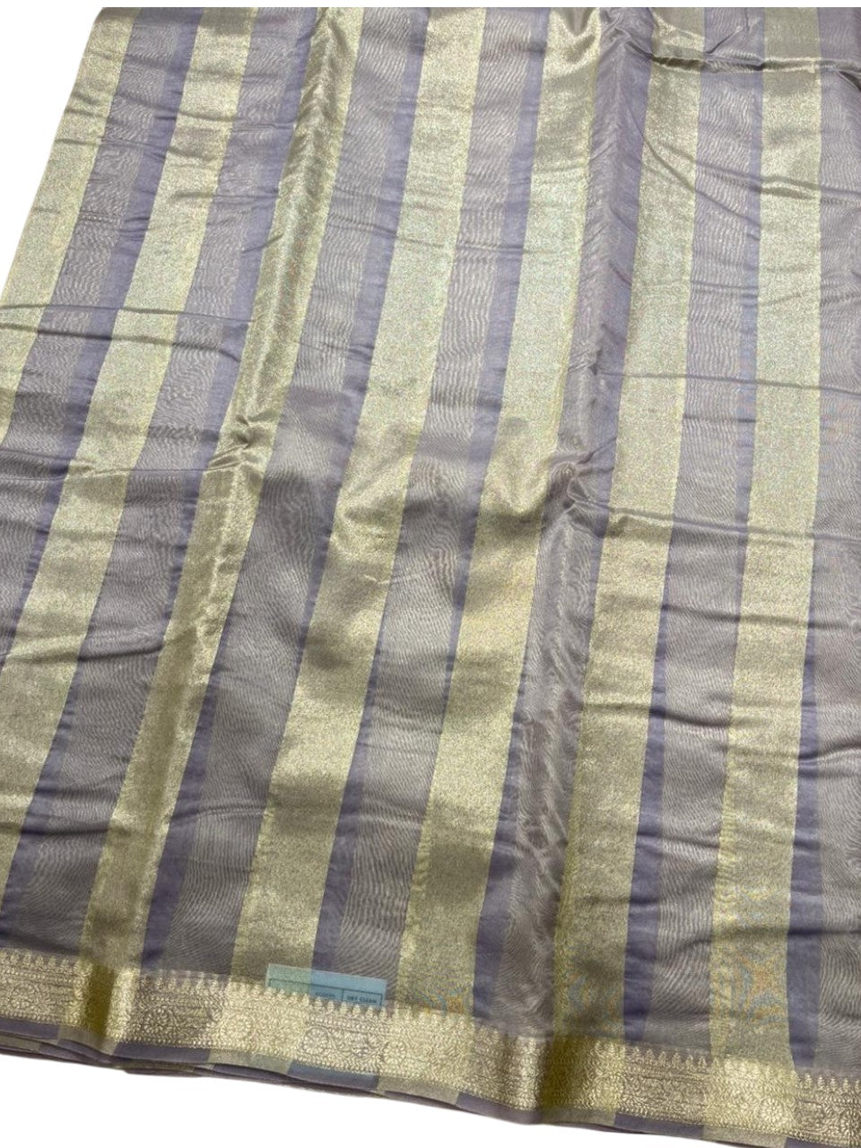 Southloom Tissue Organza Saree With Stripes Design in Double colour SL354