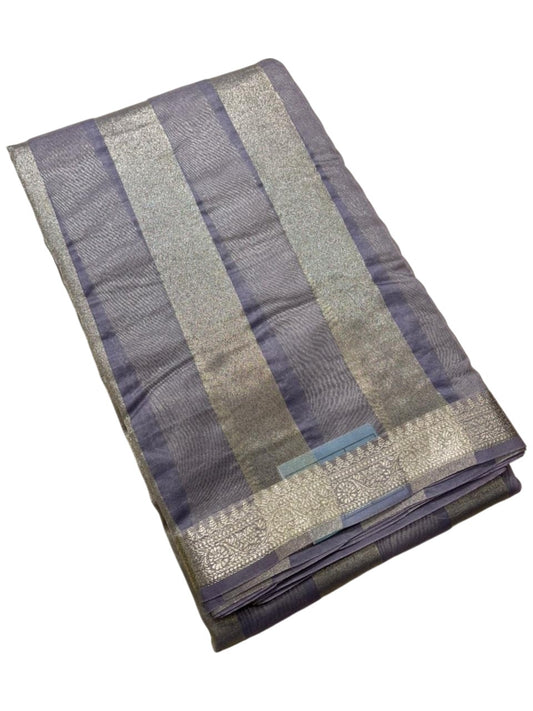 Southloom Tissue Organza Saree With Stripes Design in Double colour SL354