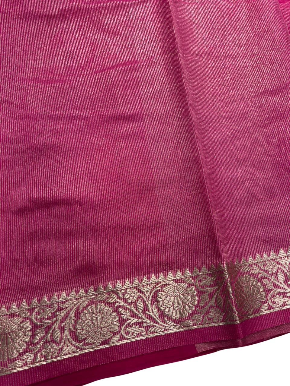Southloom Tissue Organza Saree With Stripes Design in Double colour SL354