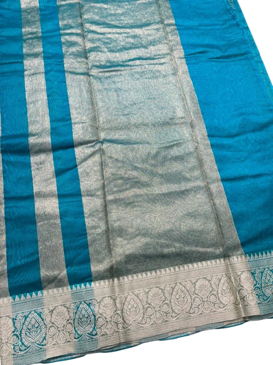 Southloom Tissue Organza Saree With Stripes Design in Double colour SL354