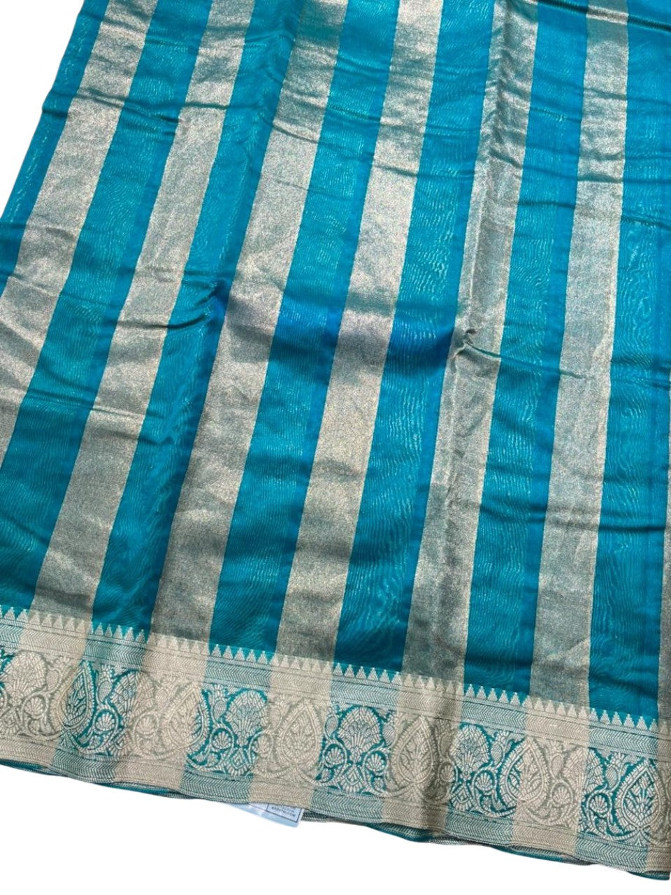 Southloom Tissue Organza Saree With Stripes Design in Double colour SL354
