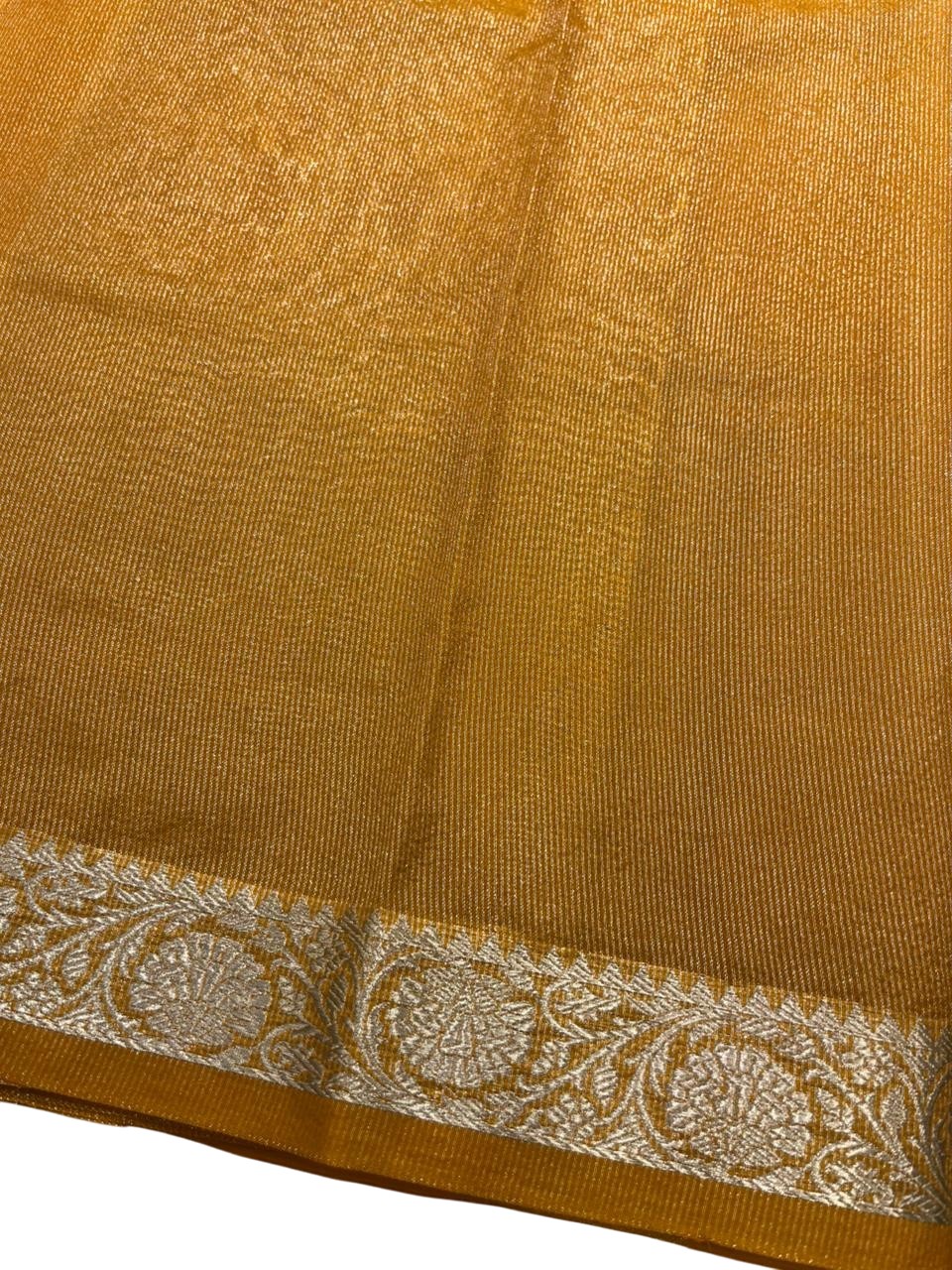 Southloom Tissue Organza Saree With Stripes Design in Double colour SL354