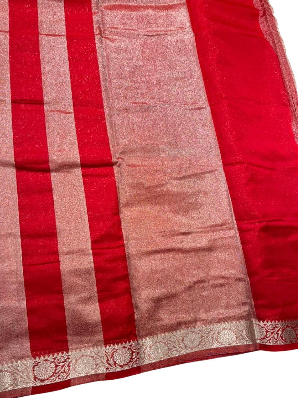 Southloom Tissue Organza Saree With Stripes Design in Double colour SL354