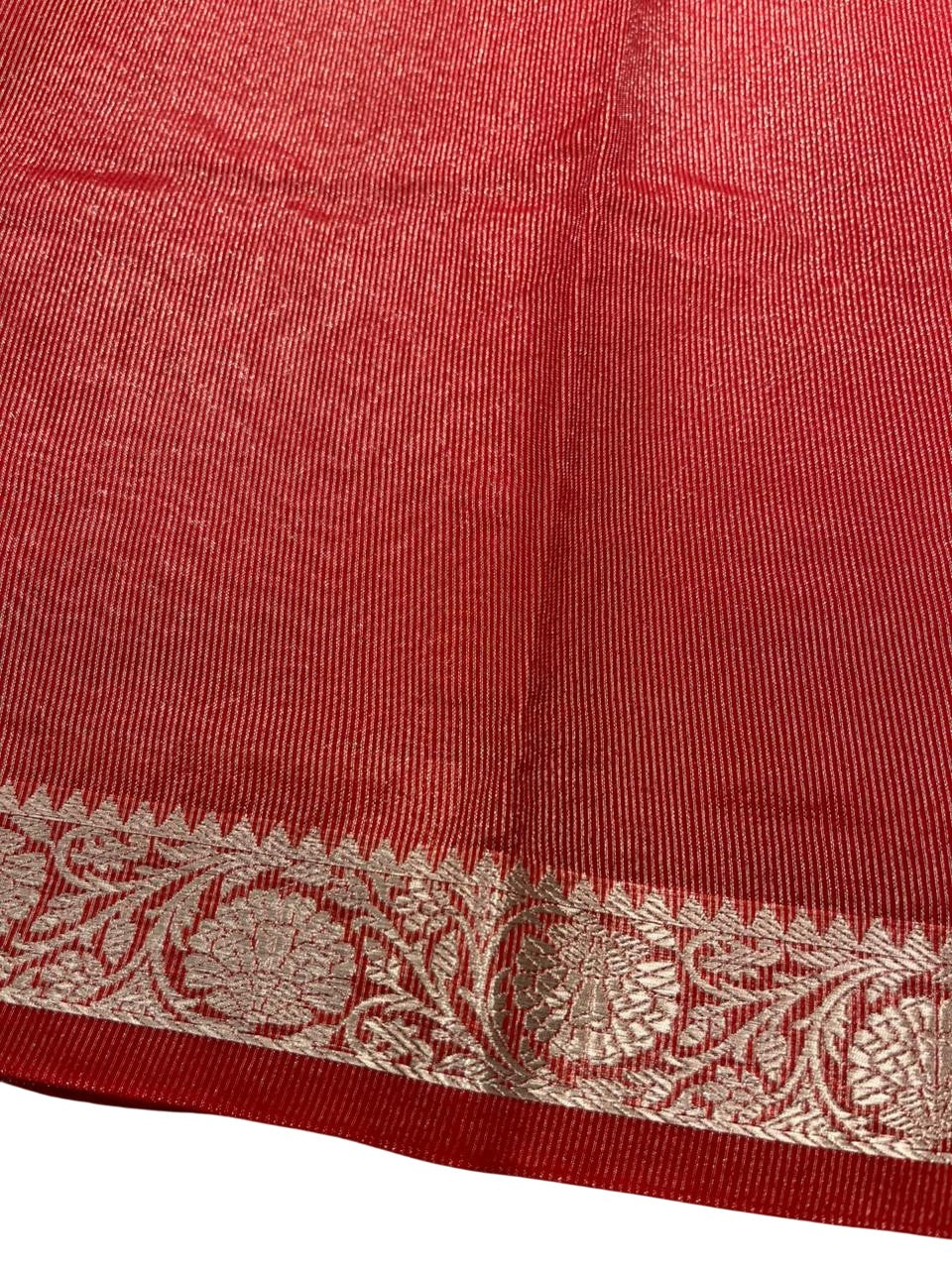 Southloom Tissue Organza Saree With Stripes Design in Double colour SL354
