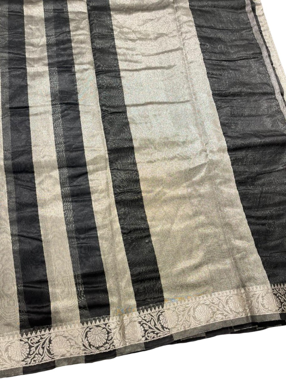 Southloom Tissue Organza Saree With Stripes Design in Double colour SL354