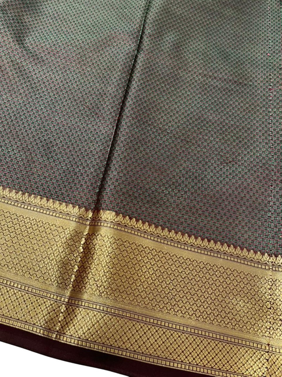 Southloom Resham Work Soft Cotton Banarasi Saree with Woven Work on Body and Borders