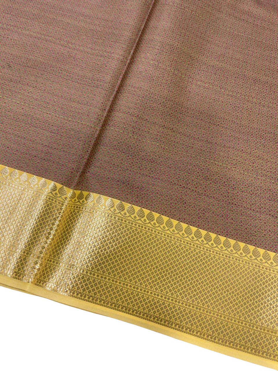 Southloom Resham Work Soft Cotton Banarasi Saree with Woven Work on Body and Borders