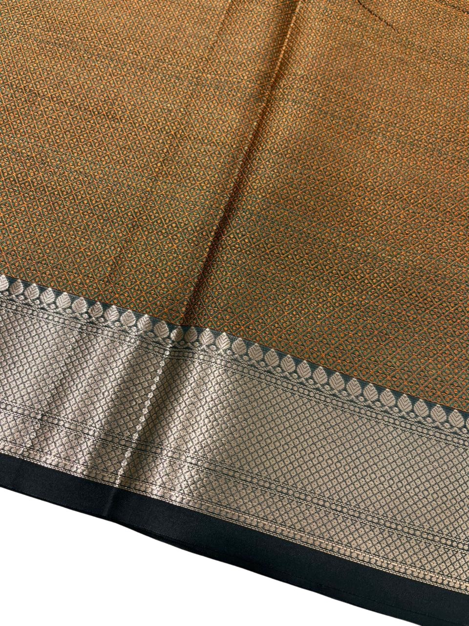 Southloom Resham Work Soft Cotton Banarasi Saree with Woven Work on Body and Borders