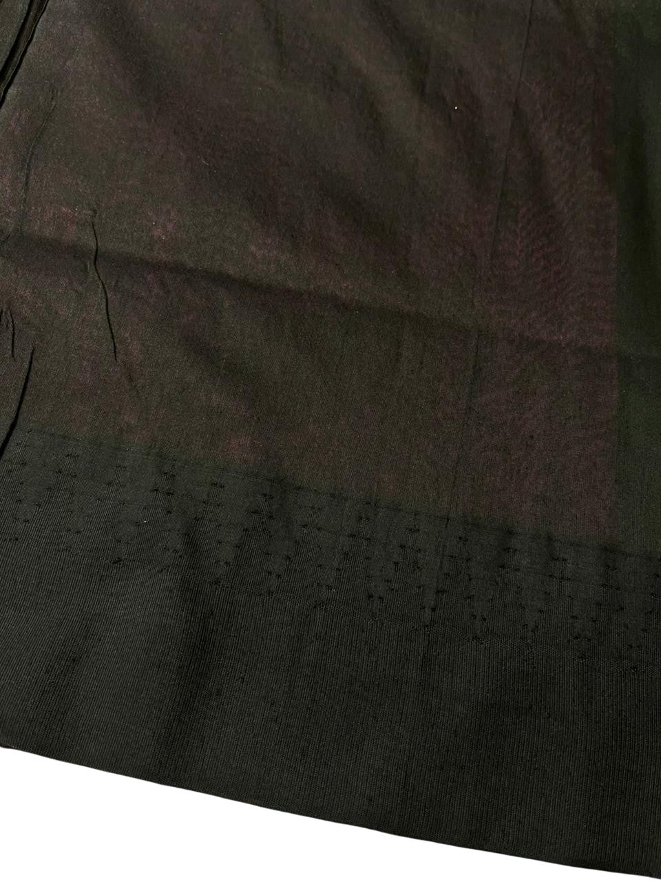 Southloom Kalyani Cotton Saree In Pink And Black With Woven Work on the Body and Borders