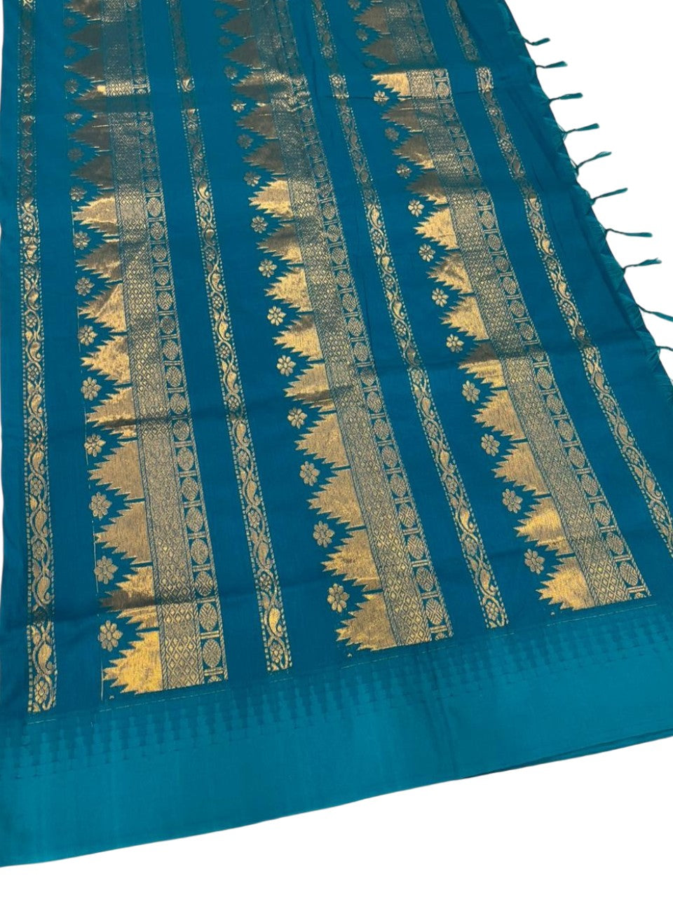Southloom Kalyani Cotton Saree In With Woven Work on the Body and Borders