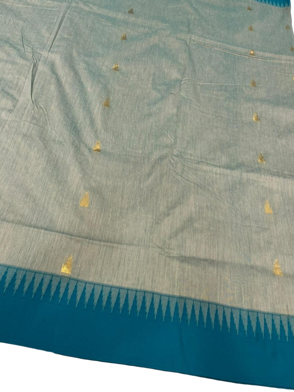 Southloom Kalyani Cotton Saree In With Woven Work on the Body and Borders