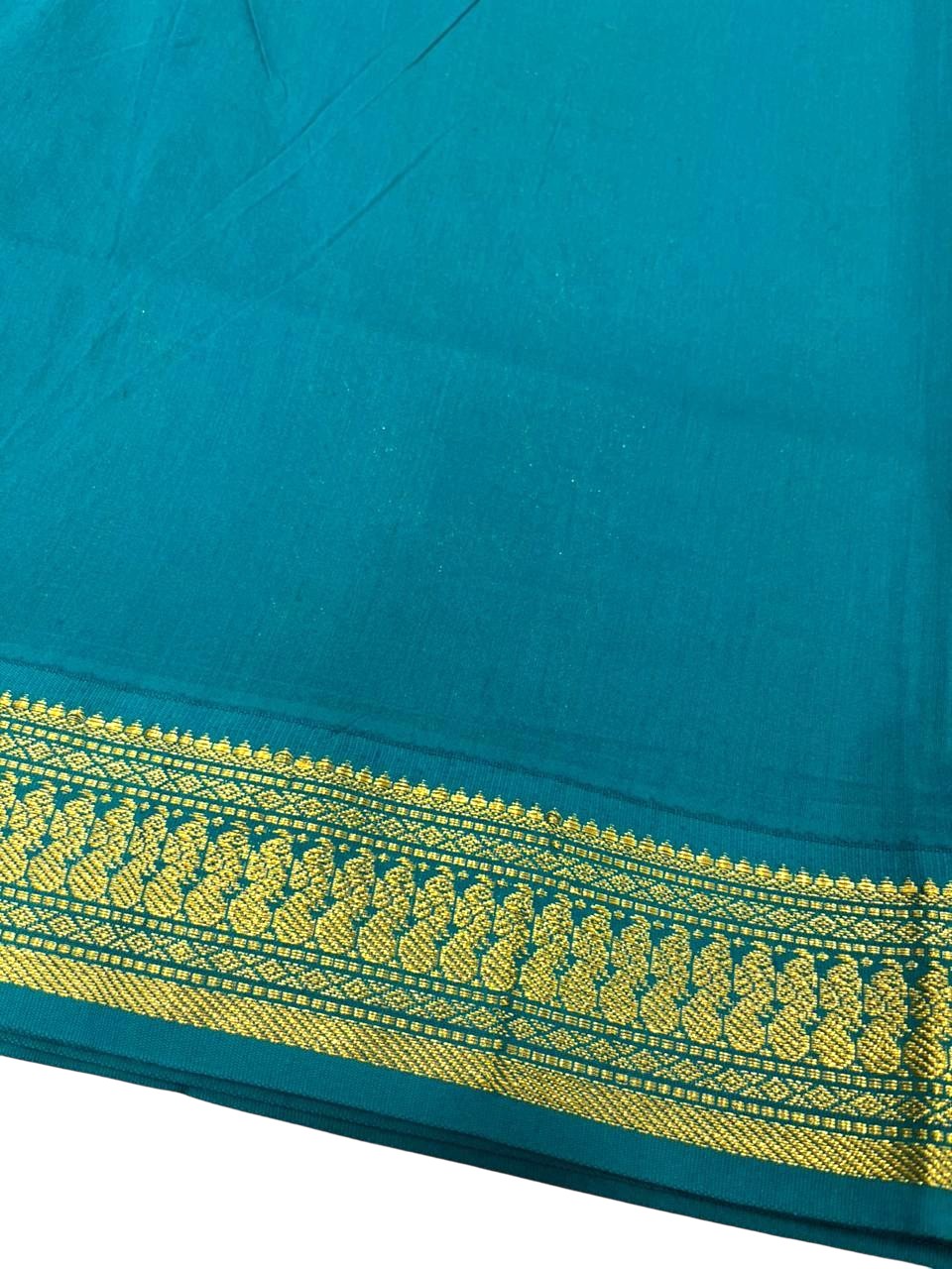 Southloom Kalyani Cotton Saree In With Woven Work on the Body and Borders
