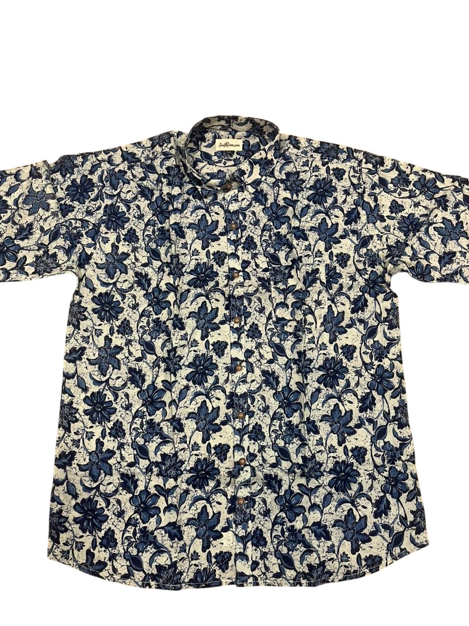 Southloom Jaipur Pure Cotton Block Printed Shirt for Men in Full Sleeve