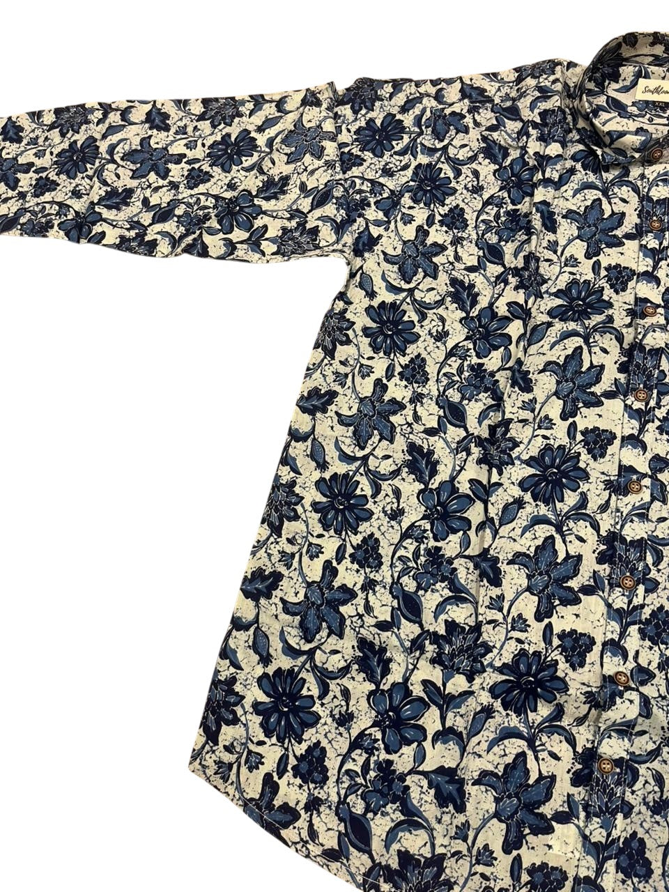 Southloom Jaipur Pure Cotton Block Printed Shirt for Men in Full Sleeve