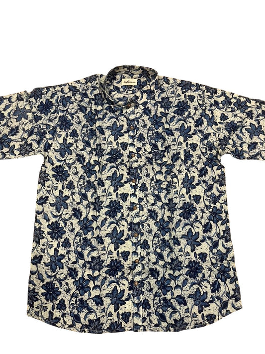 Southloom Jaipur Pure Cotton Block Printed Shirt for Men in Full Sleeve
