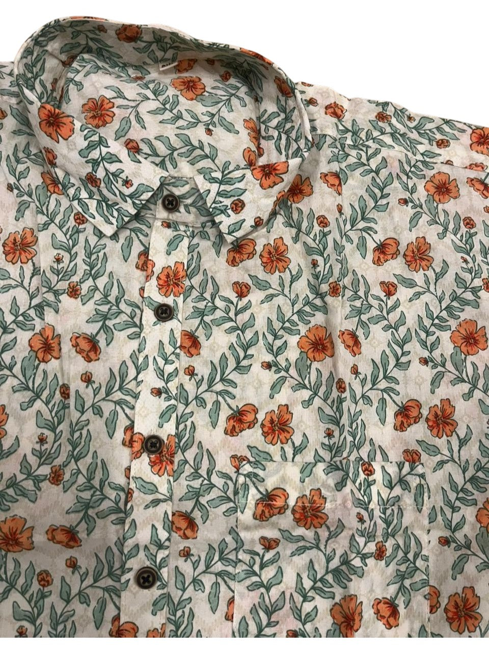 Southloom Jaipur Pure Cotton Block Printed Shirt for Men in Full Sleeve