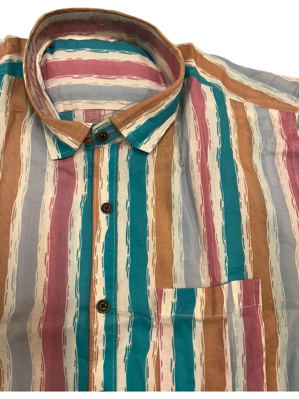 Southloom Jaipur Pure Cotton Block Printed Shirt for Men in Full Sleeve