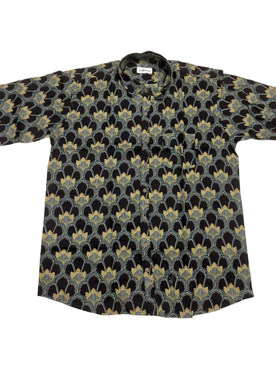 Southloom Jaipur Pure Cotton Block Printed Shirt for Men in Full Sleeve