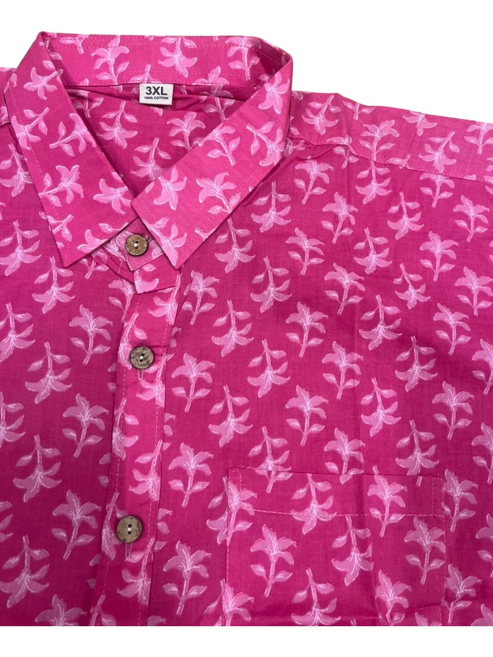 Southloom Jaipur Pure Cotton Block Printed Shirt for Men in Full Sleeve