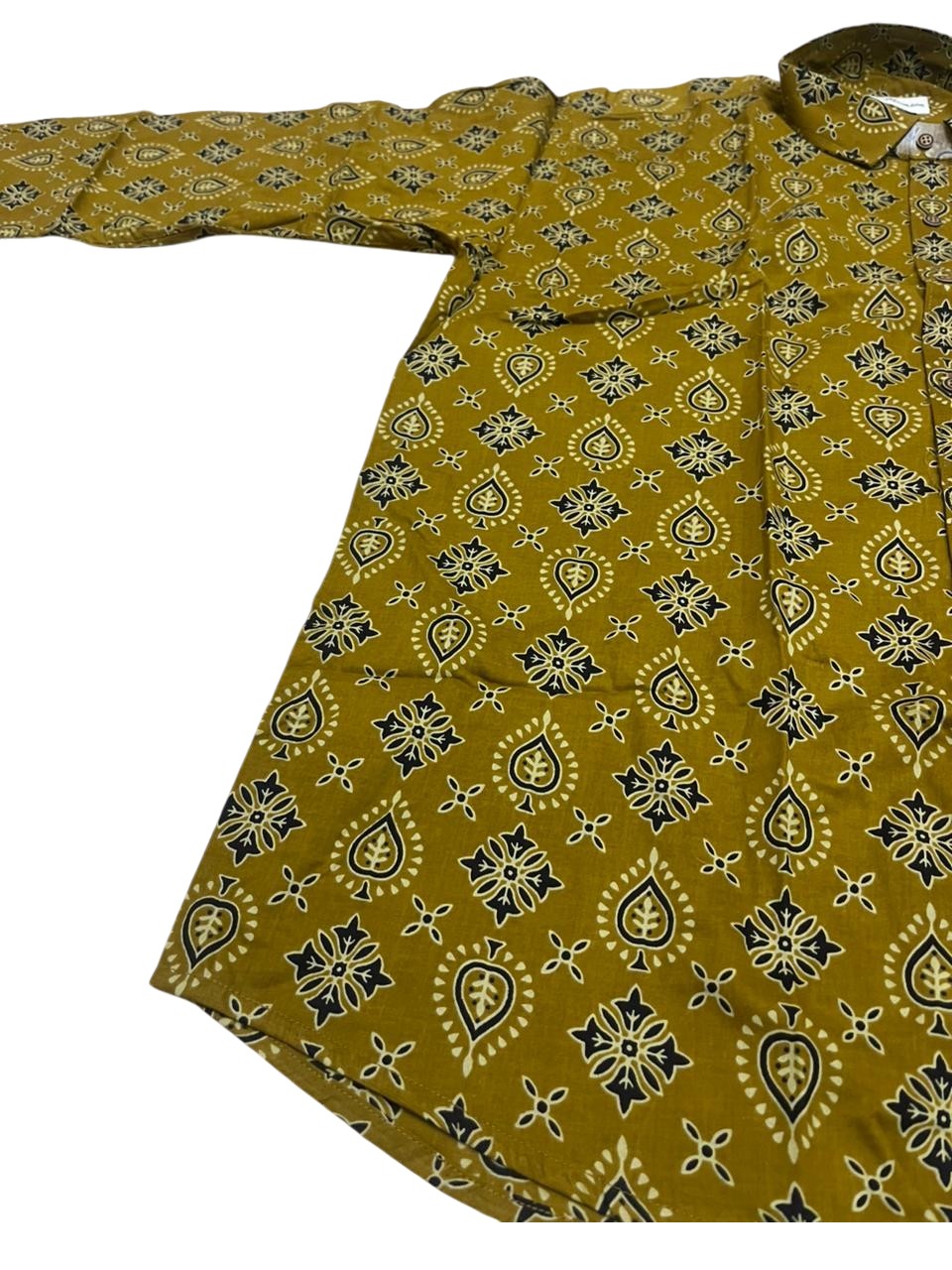 Southloom Jaipur Pure Cotton Block Printed Shirt for Men in Full Sleeve