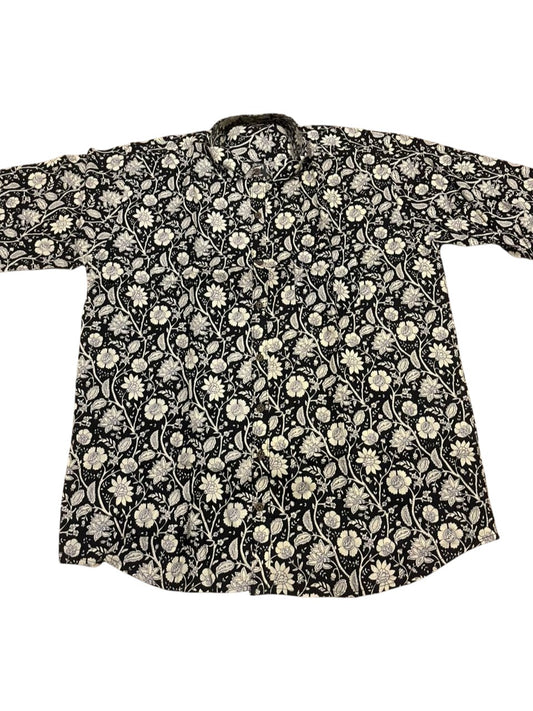 Southloom Jaipur Pure Cotton Block Printed Shirt for Men in Full Sleeve