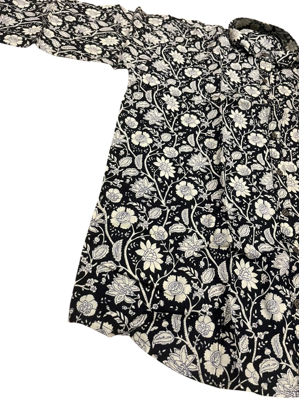 Southloom Jaipur Pure Cotton Block Printed Shirt for Men in Full Sleeve