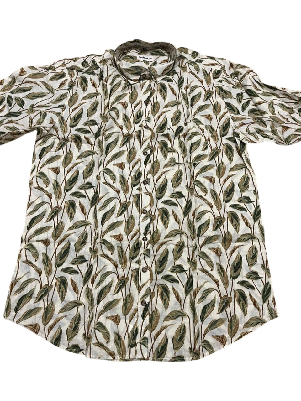 Southloom Jaipur Pure Cotton Block Printed Shirt for Men in Full Sleeve