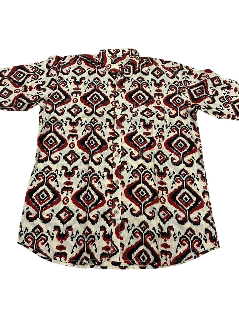 Southloom Jaipur Pure Cotton Block Printed Shirt for Men in Full Sleeve