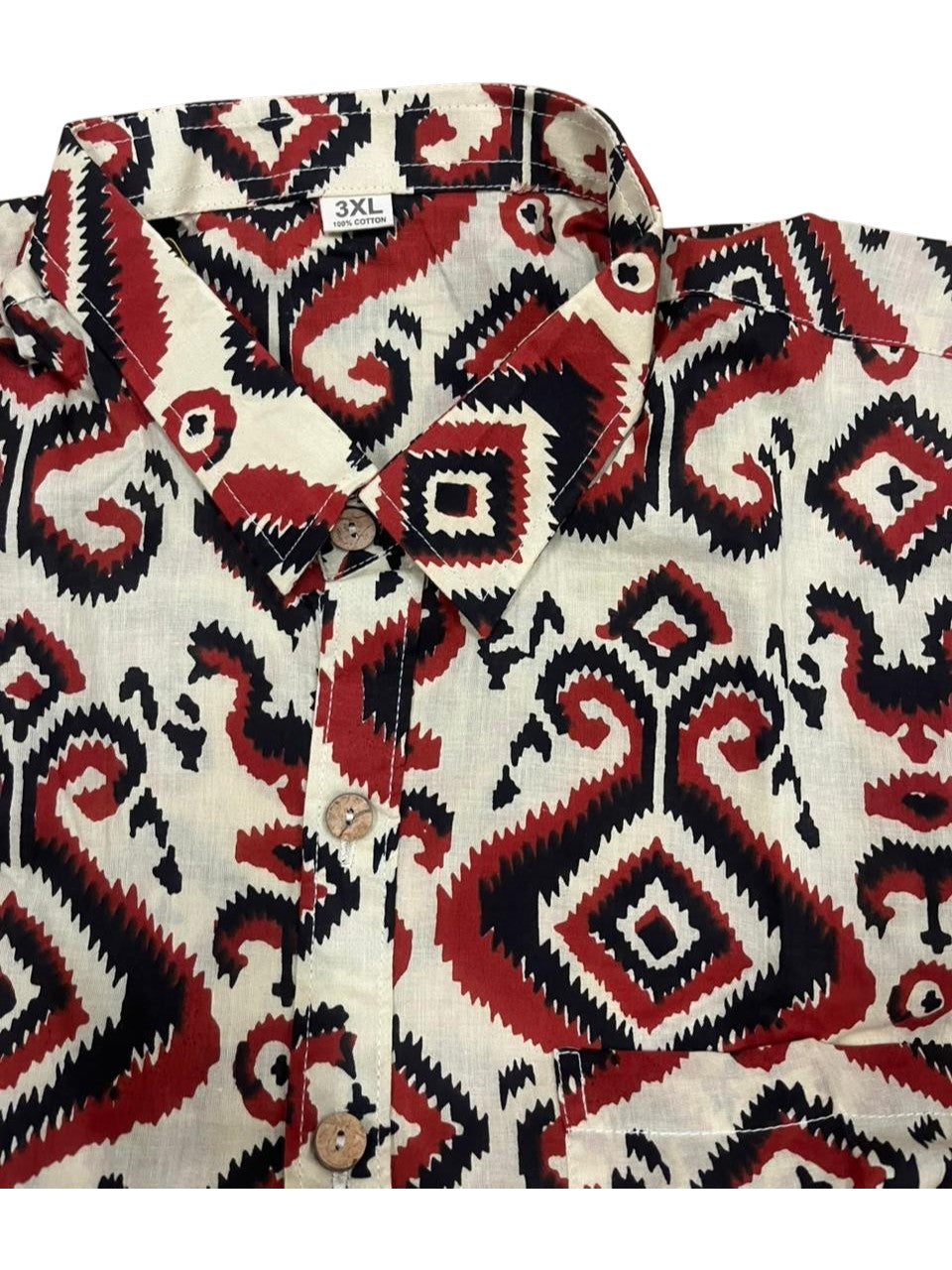 Southloom Jaipur Pure Cotton Block Printed Shirt for Men in Full Sleeve