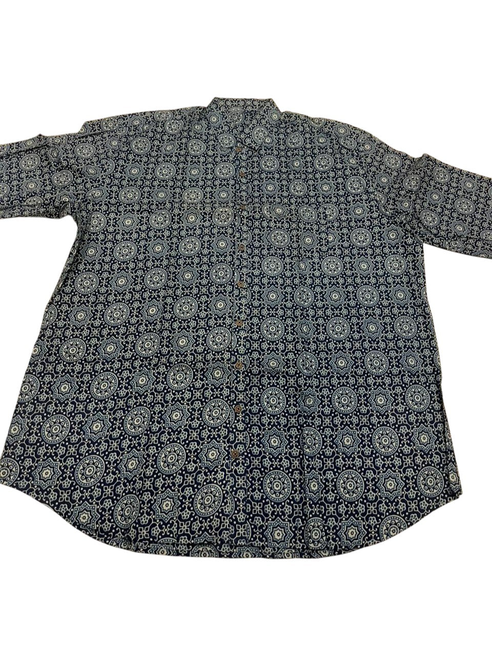 Southloom Jaipur Pure Cotton Block Printed Shirt for Men in Full Sleeve