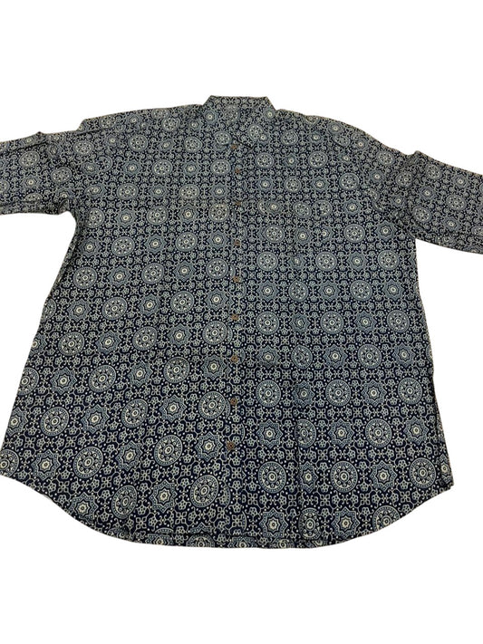 Southloom Jaipur Pure Cotton Block Printed Shirt for Men in Full Sleeve