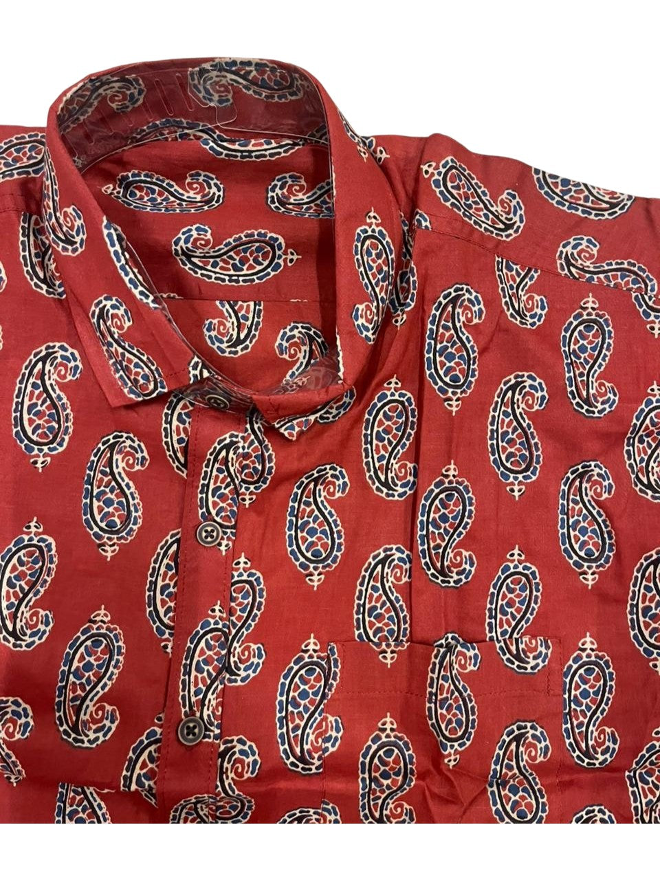 Southloom Jaipur Pure Cotton Block Printed Shirt for Men in Full Sleeve